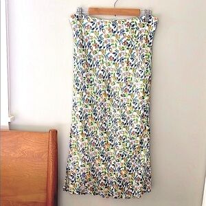 NWT Anthropologie Floral Midi Skirt